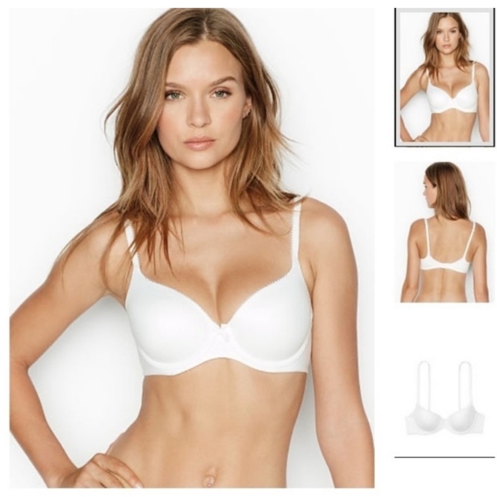 Body by Victoria lined Demi bra in white 34D